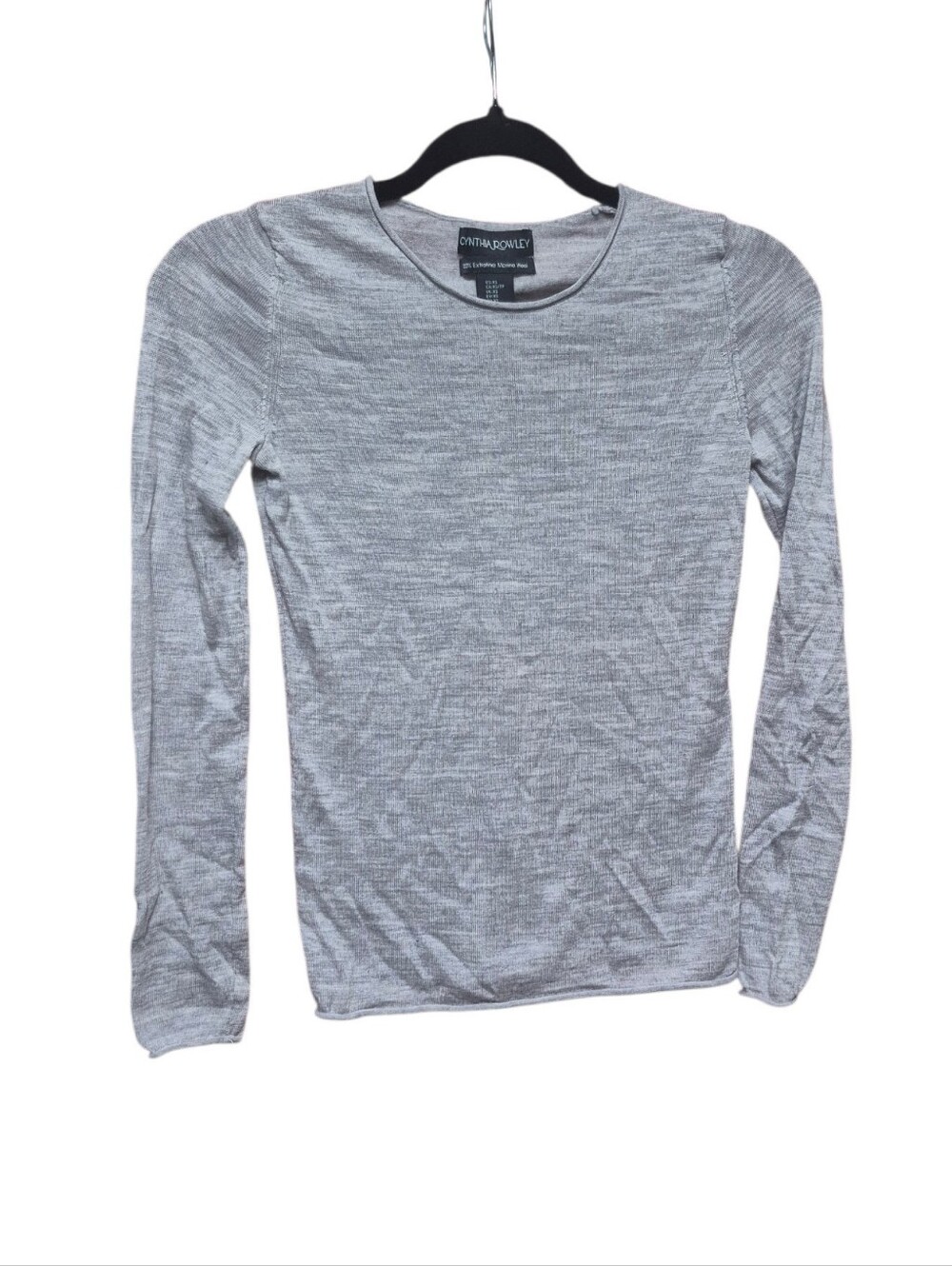 Cynthia Rowley Men's Long Sleeve Crewneck Shirt - Heather Gray